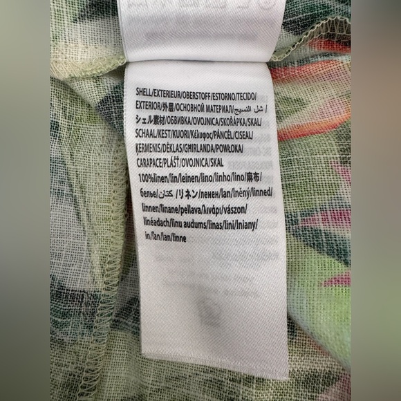 NEW | FARM Rio | Heli Leaves Button Front Linen Midi Dress | Sz L - Picture 8 of 12